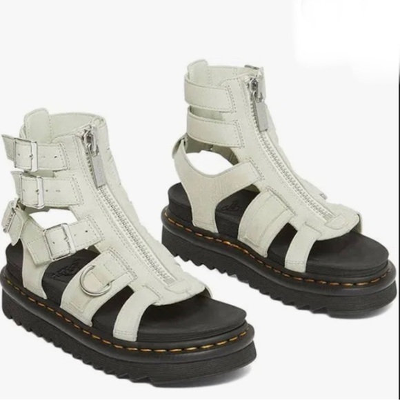 Dr. Martens Shoes - Dr. Martens Women's Olson Smoked Mint Tumbled Nubuck Leather‎ Sandals size 5 new